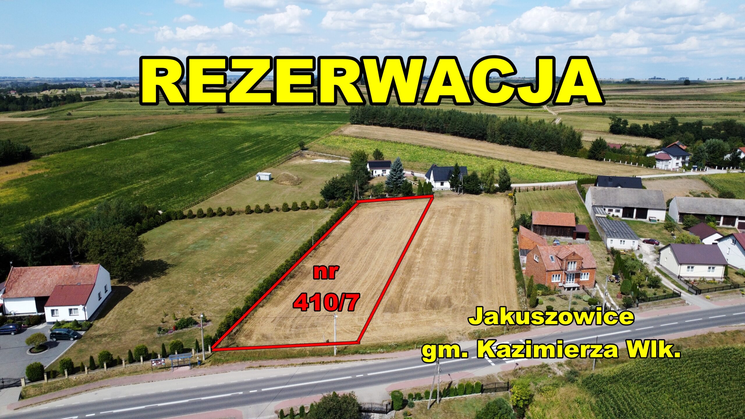 Działka budowlana 0,27ha,Jakuszowice, g. Kazimierza Wlk., świętokrzyskie Działka budowlana 0,27ha,Jakuszowice, g. Kazimierza Wlk., świętokrzyskie