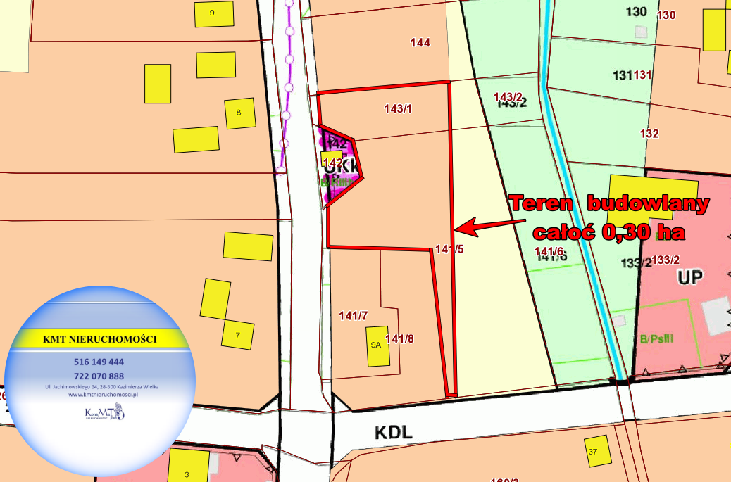 Działka, działki, inwestycja, 0,85 ha, Wierzbno, Koniusza, małopolskie