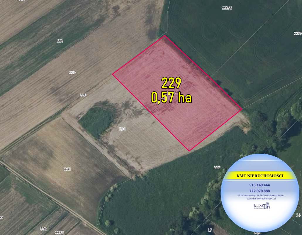 Działki rolne, 0,57 ha, 0,24 ha, 0,57ha, Bejsce, powiat kazimierski, świętokrzyskie
