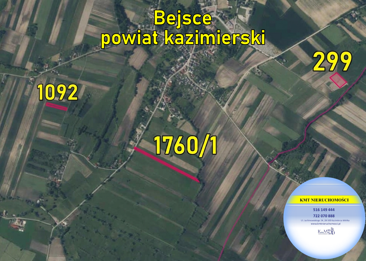 Działki rolne, 0,57 ha, 0,24 ha, 0,57ha, Bejsce, powiat kazimierski, świętokrzyskie