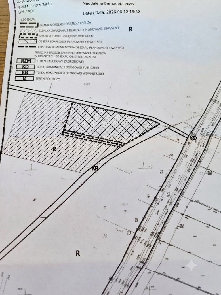 Działki z warunkami zabudowy 0,13 ha – 0,22 ha, Gabułtów, gmina Kazimierza Wielka, świętokrzyskie