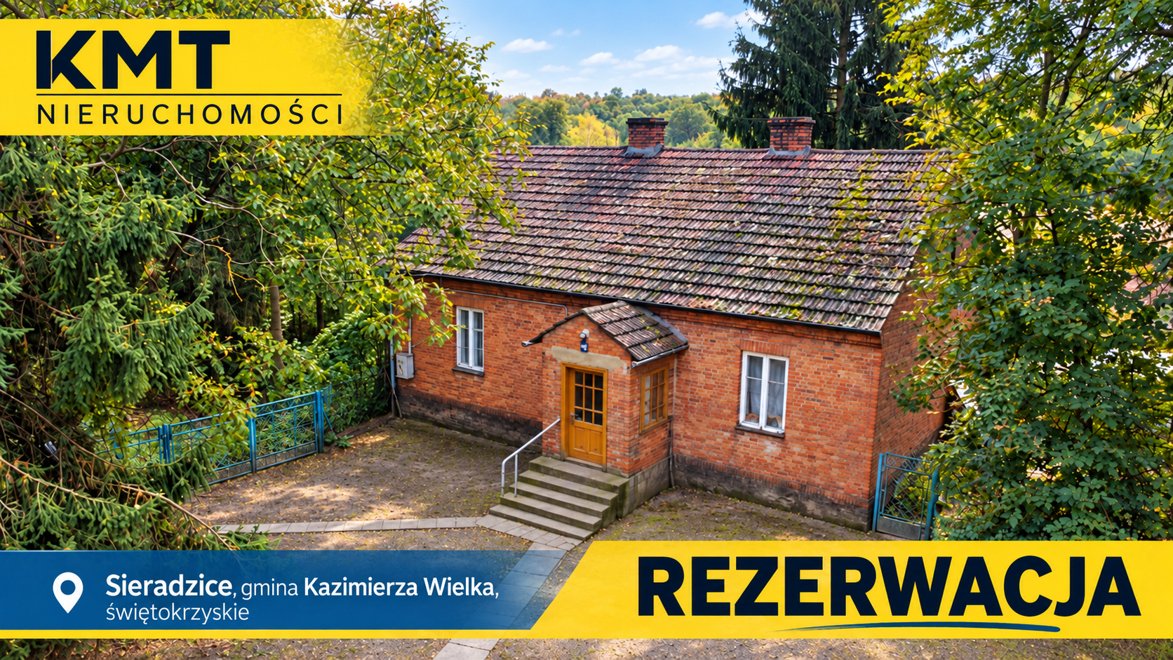 Dom, zabudowania gospodarcze, działka 1,67 ha, Sieradzice, powiat kazimierski, świętokrzyskie